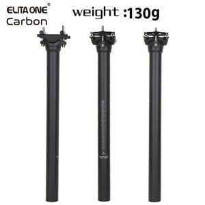 Велосипедные наборы Elita One Carbon Seat Pope 27 2 30 9 31 6 мм MTB Road Biike Fiber Pustpost Vints Light 130G Трубка 230801