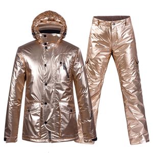 Altri articoli sportivi Fashion Shining Women's Ice Snow Suit Wear Abbigliamento da snowboard Costume impermeabile Sport all'aria aperta Set invernali Giacca da sci Pantalone 230801