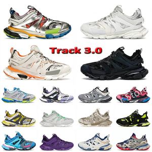 Track 3 Koşu Ayakkabıları Erkek Kadınlar Günlük Ayakkabı Tasarımcısı 3.0 Üçlü Beyaz Siyah Sabors Tess.S. Gomma deri eğitmeni naylon baskılı platform lüks marka eğitmenleri ayakkabı