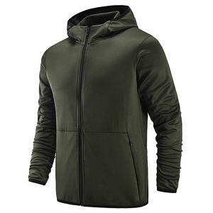 Moletons com capuz masculinos Ueteey à prova de vento Quente Corrida Elástica Ajuste Polar Fleece Masculino Zip Up Esporte Jaqueta Ao Ar Livre Magro Masculino com Capuz 230731