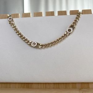 High Quality Pearl necklace choker 18 style Cuban Link Chain Necklace Choker Curb with Diamonds Clasp Lock 18K Gold Tone 316L Stainless Steel