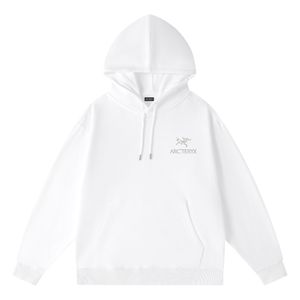 Novità Felpe da uomo ARC'TERYX Felpa con cappuccio casual classica Tendenza moda per uomo e donna Felpa con cappuccio O-collo Pullover in cotone semplice a maniche lunghe DM001