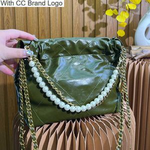 CC Omuz Çantaları İnci Taşınabilir Kadınlar Klasik Omuz Tote Çanta Mini Altın Para Deri Deri Kapitone Crossbody Tasarımcı Çanta Lüks Çanta Çantası Cüzdan Kart Tutucu Çoklu PO