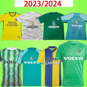 2023 2024 MACCABI HAIFA SOCCER JERSEYS TEL AVIV MENS KIDS 15: e mästare Uniform Mohamed Atzili Haziza Chery Menahem Abu Fani Cohen Hulks 22 23 24 Football Shirt Tel Avi