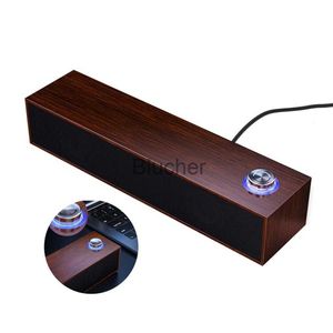 Datorhögtalare Desktop Wood Speaker Tabletop USB Högtalare Ljudutrustning Födelsedagspresent X0801