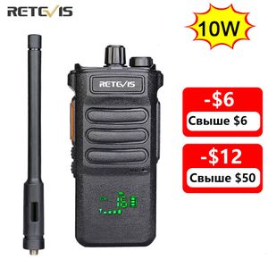 Walkie Talkie 10W Retevis Uzun menzilli RT86 WALKIE TALIES 1 2 PCS İki yönlü Radyo Güçlü Taşınabilir Radyo İletişimcisi Av için 230731