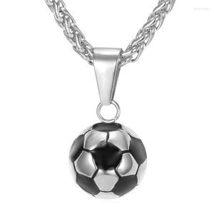 Pendant Necklaces Sports Product Football Necklace With Stainless Steel Chain Boy's Gift For Men