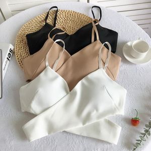 Regata feminina sexy com decote em V alças transversais camisola feminina com zíper cintura alta oco camis feminino embutido sutiã regata simples feminino drop