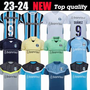 23 24 Gremio Fußballtrikots 2023 2024 zu Hause auswärts 3. GK Suarez Gilchmei Johnath Trikot MILLER LUAN Marlone Hallenfußballtrikot Trainingsanzug vor dem Spiel