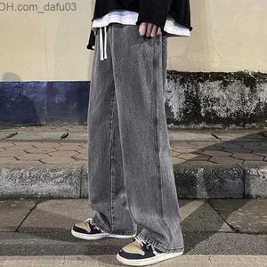 Men's Jeans Men's Jeans Men Pants Trendy Deep Crotch Trousers Pockets Mid Waist Summer Male Clothes Z230801