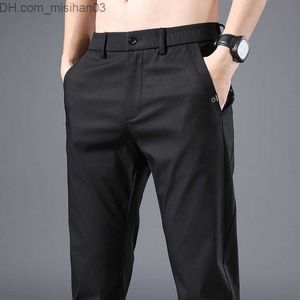 Erkek pantolon işler erkekler rahat takım pantolon bahar yaz yeni sosyal ofis ince erkek moda sokak kıyafetleri haki düz pantolon 5xl z230801