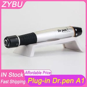 Anslut Dr.Pen A1-C Electric Derma Pen Micro Needle Kit med 2 st Catroner Key Switch Version Skin Care Tools Meso Therapy Machine