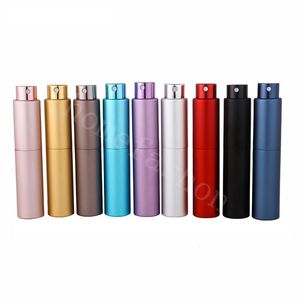 5ML 8ML 10ML Aluminum Mini Perfume Bottle Portable Refillable Spray Travel Bottles Cosmetic Containers Atomizer Sprayer C221