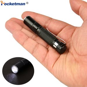 Flashlights Torches Pocket Torch Powerful LED Lantern AAA Battery for Camping Hunting Portable Mini Pen Flashlight Waterproof Light 230801