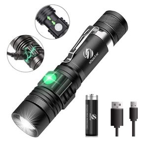 Flashlights Torches High Power Led Zoomable Camping Torch With T6 LED Lamp Beads Waterproof 4 Lighting Modes Multi Function USB Charger 230801