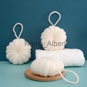 Diğer Banyo Tuvalet Malzemeleri 1 PC Beyaz Örgü Banyo Top Yumuşak Banyo Duş Yemeği Sünger Temizleme Topu Çiçek Vücut Masaj Masajı Banyo Banyo Aksesuarları X0731 X08