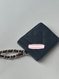 Bussiness Card Flies 8x10cm 패션 하드웨어 지갑 카드 홀더 코인 백 C Collection Lanyard Classical Chain