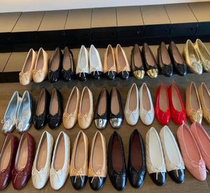 balettlägenheter designers klänning sko kvinnor klassiker casual loafers skor vår höst utomhus platt botten balett skor kvinnor äkta läder bowknot loafers