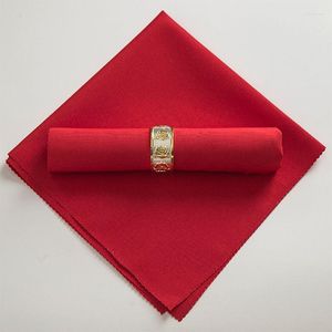 Table Napkin 2Pcs Soft Napkins Wedding Party Dinner Pink White Cloth Home Kitchen Reusable 48x48cm Handkerchief