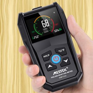 Moisture Meters Non-Contact Wood Timber Moisture Meter Digital Ambient Humidity Tester Timber Damp Detector With Calibration Function Hygrometer 230731