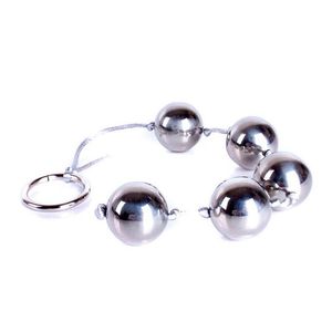 Andra hälsoskönhetsartiklar 5 Anal Balls Metal Butt Vaginal Plug Stainless Steel Toys For Women Men Erotic Ring Handheld Bead Dildo Dho8a