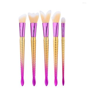 Makeup Brushes Eye Brush Shadow Blending Foundation 5 PCS Eyeliner Pencil