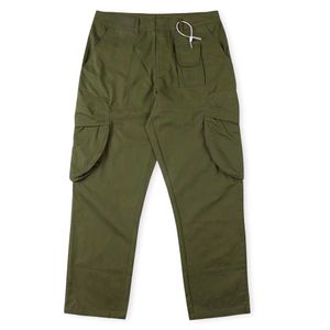 Armee grüne Cargohosen Seite große Taschen Keuch für Männer Punk Pantalon Homme Mode Casual Hohosers