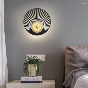 Vägglampa temar modern led nordisk kreativ enkel inredning lampor för dekor hem vardagsrum sovrummet sängplats