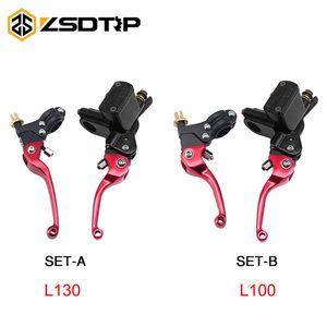 Bike Brakes ZSDTRP 100mm 130mm CNC Folding Brake Lever Clutch Lever With Front Pump Motorcycle Dirt Bike for CRF KLX YZF RMZ 230801