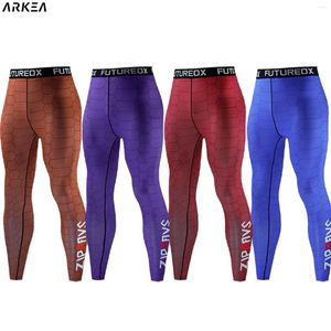 Herrbyxor herr komprimering snabb torr löpning tights fitness sport jogging träning gym leggings män