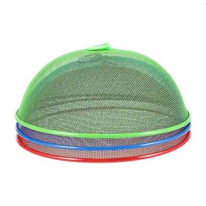 Dinnerware Sets 3 Pcs Cover Washable Covers Durable Tents Mesh Dust Umbrella Outdoor Fruit Practical Reusable Household Dish Wrought