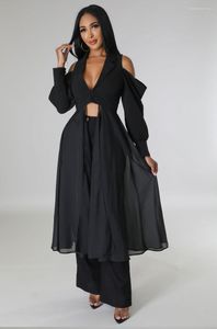 Günlük elbiseler Cinessd 2023 Kadın Giysileri Toptan Kıyafetler Elbise Siyah Uzun Yaz Orta