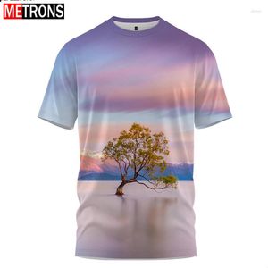 Camisetas masculinas com plantas que vendem estilo urbano selvagem 2023 verão arte nativa moda roupas impressão 3D