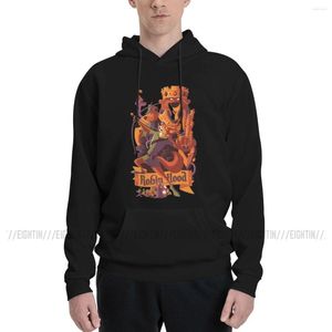 Moletons masculinos com capuz Robin Hood masculino feminino casual cartoon merch moletons inverno manga longa pulôver