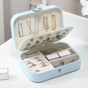 Jewelry Boxes ly 3Style PU Storage Unique Purple Box Wholesale Creative Portable Travel Earrings Ring Case Romantic 230801