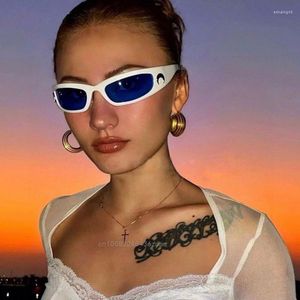 Sonnenbrille Mode Harajuku Street Style Y2k Mädchen Grunge Hip Hop Gläser Frauen Männer Trend Brillen Schattierungen Luxus Designer Marke