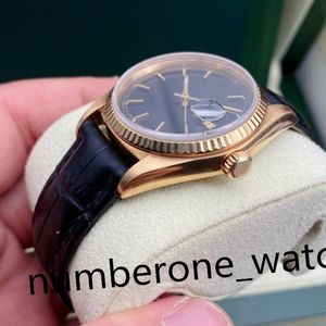 2023 Classic Mens Watch Calendar календарь 16018 36 мм механическое сапфировое зеркало черное цифер