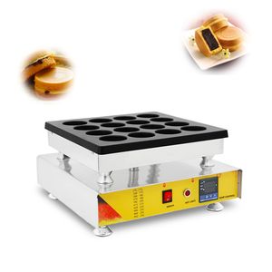 Food processing commercial digital display 16 holes red bean cake maker waffle baker machine