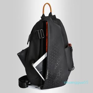 Sporty Anti-theft Chest Bag Sling Backpack Function Crossbody Bag Men's Fashion Large Capacity Single Shoulder Bag