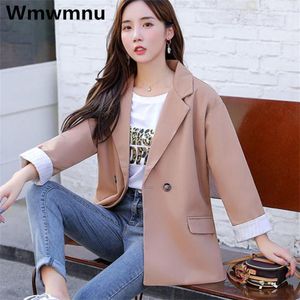 Kvinnors kostymer Spring Fall Classic Office Casual Blazer Coat Korean Loose Work Wear Ol Outwear Lady Formal Elegant Suit 2023 Fashion Jacket