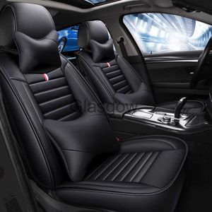 Bilstolar Dålig läder full täckning Bilstolskydd för VW Caddy Touran Tiguan Touareg Atlas Gol Caravelle Sharan Car Accessories X0801
