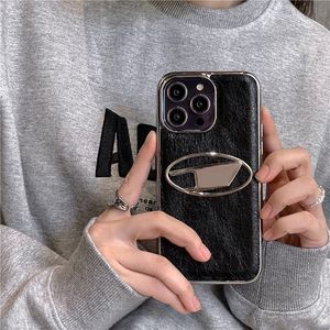 Trendy y2k Phone Cases Designers Luxurys Sparkling Black Silver Letter D iPhone Cover For Mens Womens Brands Casual Fashion Phonecases