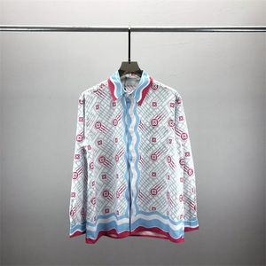 2 Мужские повседневные рубашки Роскошные цветочные принт для мужского осеннего длинного рукава Slim Asual Рубашка Бизнес социально -формальное платье Tops Street Party#306