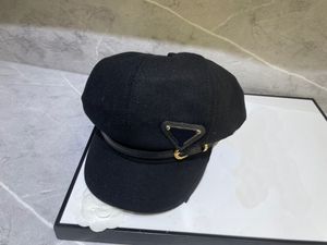 Lyxiga damer Militärhatt damer åttonal hatt designer män och kvinnor modedesign stickade hattar faller ullmössa brev jacquard unisex varm hatt-jjj