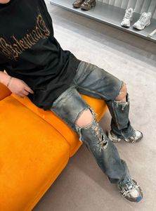 Purple Jeans Denim Trousers Mens Jeans Designer Pants Fashion Loose Men Hiphop Streetwear Causal Jeans 635