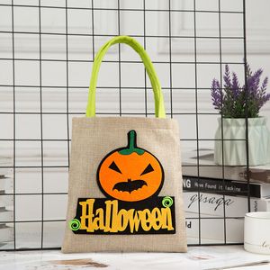 10pcs torby zakupowe Śliczne pościel z dyni czarowniczki Patchwork Holloween Party Children Candy Bag Style