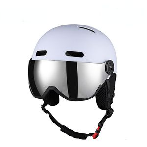 Equipamento de proteção para homens e mulheres com proteção de orelha de lã longa, capacete de esqui quente ajustável para cabeça, boné profissional para esportes 230801