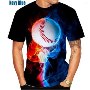 Men's T Shirts 2023 Fashion Personality Baseball 3D Printed T-shirt Summer Casual Round Neck Short Sleeve Unisex Sports