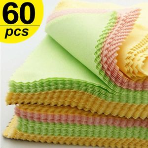 20/60 PCS Yüksek kaliteli mikrofiber gözlükler temizleme kumaş gözlük temizleyici cep telefonu ekran temizleme mendil gözlük aksesuarları