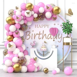 Party Decoration Pink White Pearlescent Balloon Chain Package Birthday Wedding Confession Arrangement Latex Balloons